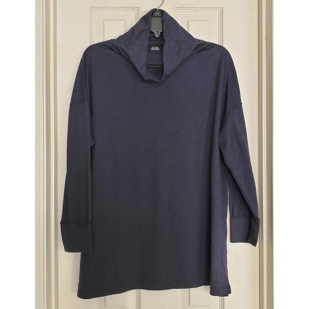 New American Eagle Navy Blue Cowl Neck Tunic Top Oversized Long‎ Sleeve XS NEW